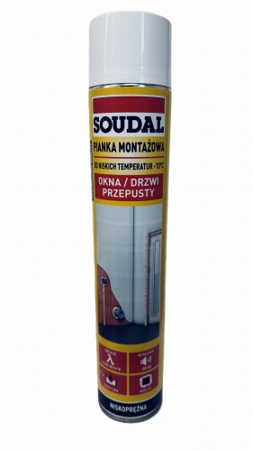 PIANKA MONTAŻOWA NISKOPRĘŻNA 750ML SOUDAL