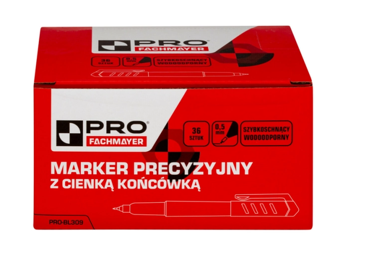 MARKER PRECYZYJNY Z CIENKĄ KOŃCÓWKĄ 0,5MM PRO PRO-BL309