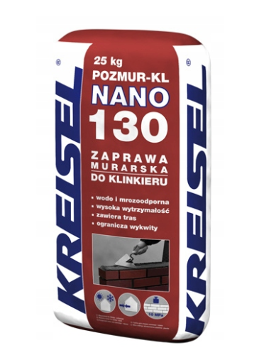 KREISEL POZMUR-KL 130 ZAPRAWA DO KLINKIERU NANO GRAFIT 25KG