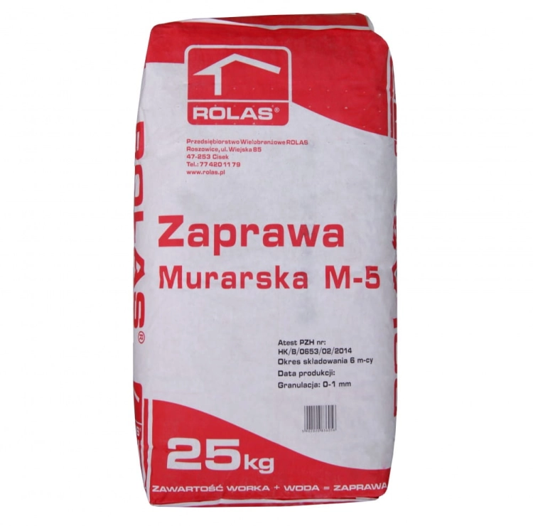 ZAPRAWA MURARSKA M-5 25KG ROLAS