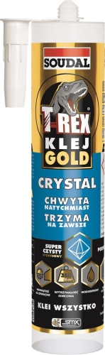 SOUDAL T-REX GLUE GOLD CRYSTAL KLEJ MONTAŻOWY MOCNY 290ML