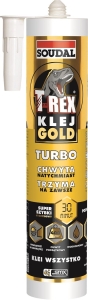 SOUDAL T-REX GLUE GOLD TURBO BIAŁY KLEJ MONTAŻOWY 290ML