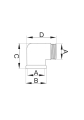 KOLANO NAKRĘTNO-WKRĘTNE CHROM 3/8" WZ HYDROLAND