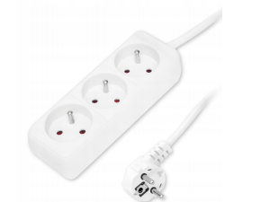 PRZEDŁUŻACZ UZIEMIONY Z POTRÓJNYM GNIAZDEM 5M POLMARK