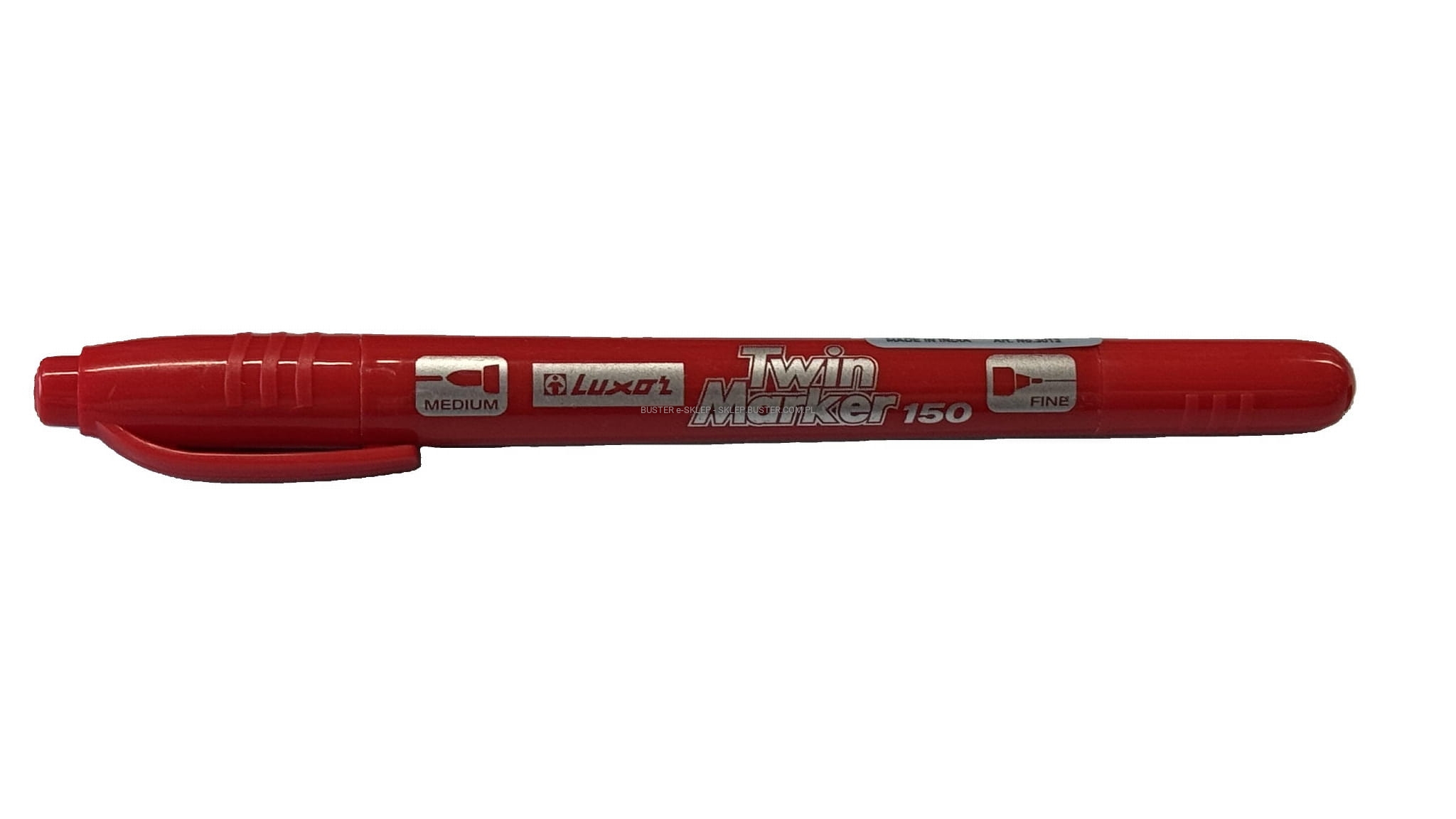 MARKER LUXOR BUDOWLANY 150 DWUSTRONNY CZERWONY