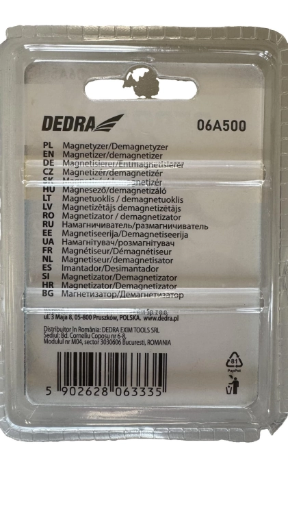 DEDRA MAGNETYZER/DEMAGNETYZER DO BITÓW I KOŃCÓWEK 06A500