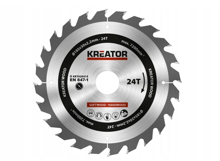 KREATOR PIŁA TARCZOWA DO DREWNA 185X30X2,2X24Z KRT020414