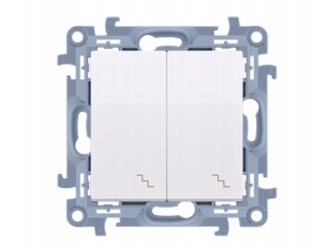 SIMON 10 ŁĄCZNIK SCHODOWY PODWÓJNY BIAŁY