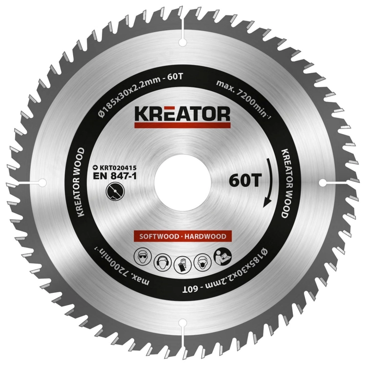 KREATOR PIŁA TARCZOWA 185x30x2,2x60Z  WIDIA  KRT020415