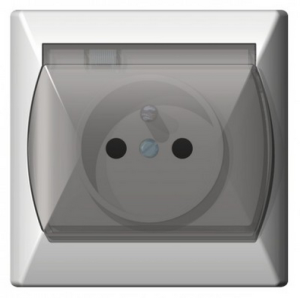 AKCENT GNIAZDO HERMETYCZNE Z/U  IP44  BIAŁY  GPH-1AZ/00/W OSPEL