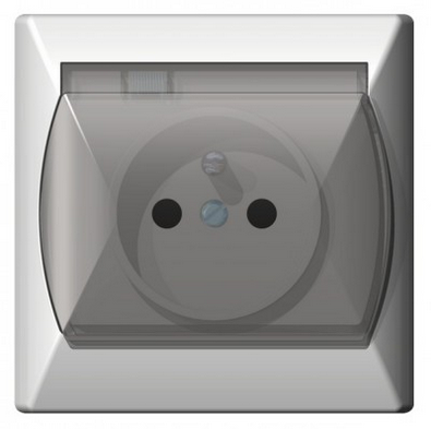 AKCENT GNIAZDO HERMETYCZNE Z/U  IP44  BIAŁY  GPH-1AZ/00/W OSPEL