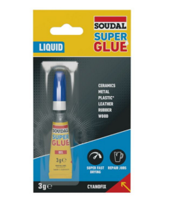 SOUDAL SUPER GLUE KLEJ LIQUID BEZBARWNY 3G