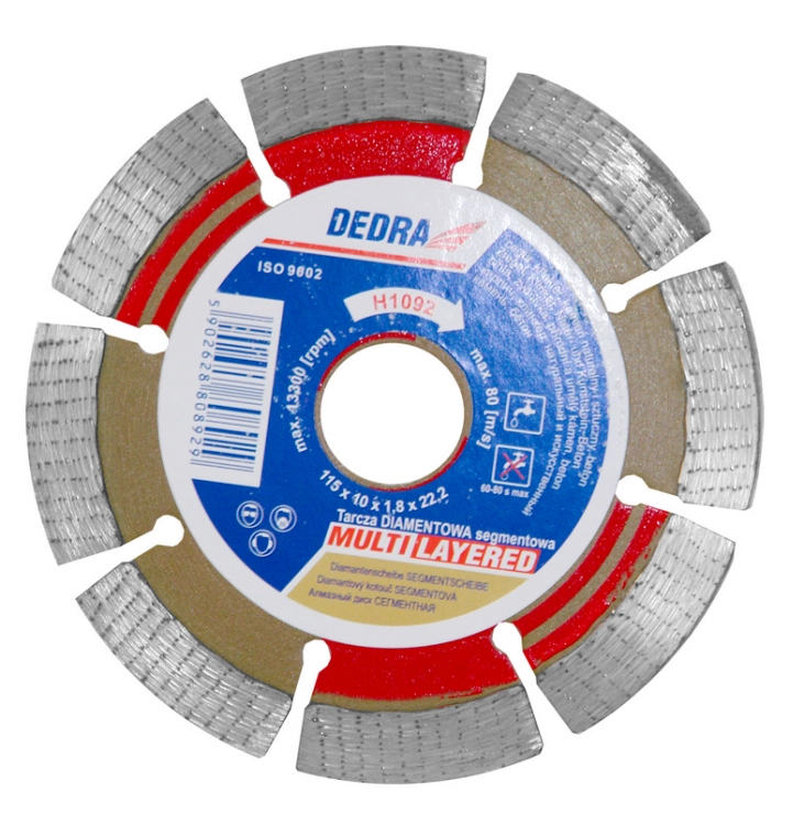 DEDRA 230MM TARCZA DIAMENTOWA SEGMENTOWA  MULTI-LAYERED H1097