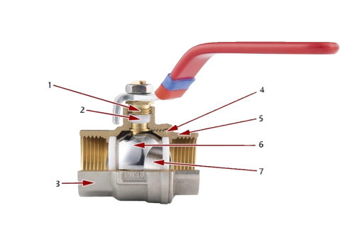 ZAWÓR KULOWY WODA 3/8'  RĄCZKA  KFP10 F-POWER  FERRO