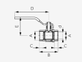 ZAWÓR KULOWY WODA 3/8'  RĄCZKA  KFP10 F-POWER  FERRO