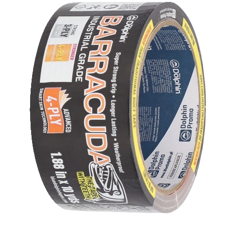 TAŚMA MALARSKA 48MM X 9,14MB BARACUDA BUDOWLANA MOCNA CZARNA