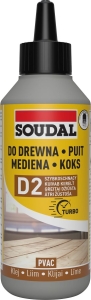 KLEJ DO DREWNA SZYBKOSCHNĄCY 64A 250ML SOUDAL
