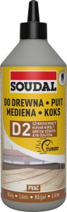 KLEJ DO DREWNA SZYBKOSCHNĄCY 64A 750ML SOUDAL