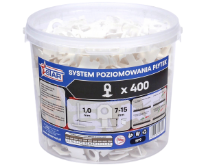 SYSTEM POZIOMOWANIA PŁYTEK 400 KLIPSÓW 1MM SP9 43-4102 STAR