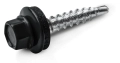 WKRĘTY SAMOWIERCĄCE DO DREWNA OD 4,8x28 MM Z PODKŁADKĄ T14 RAL 7016 RAWLPLUG