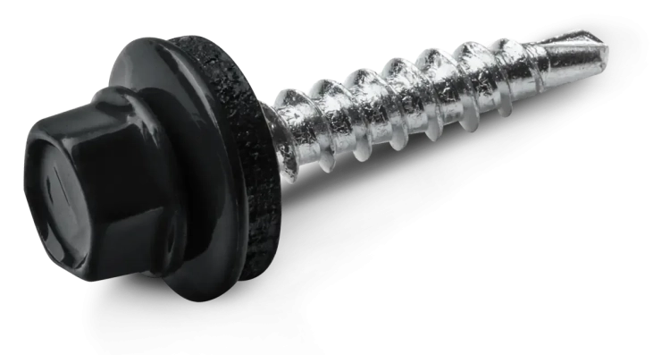 WKRĘTY SAMOWIERCĄCE DO DREWNA OD 4,8x28 MM Z PODKŁADKĄ T14 RAL 7016 RAWLPLUG