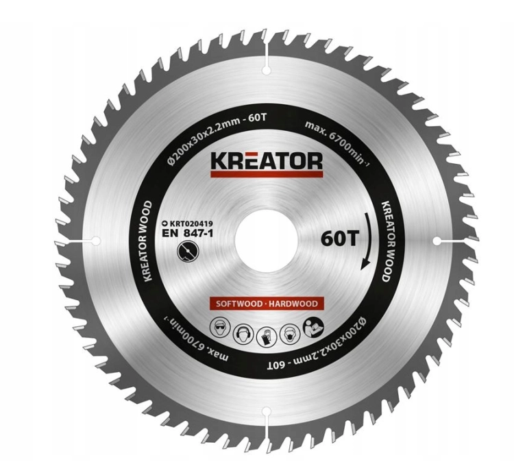 KREATOR PIŁA TARCZOWA 200X30X2,2X60Z  WIDIA  KRT020419