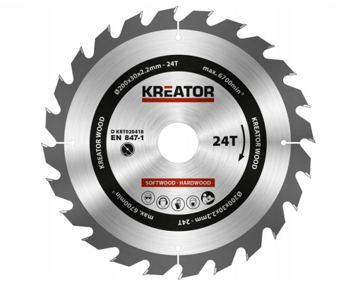 KREATOR PIŁA TARCZOWA 200X30X2,2X24Z  WIDIA  KRT020418