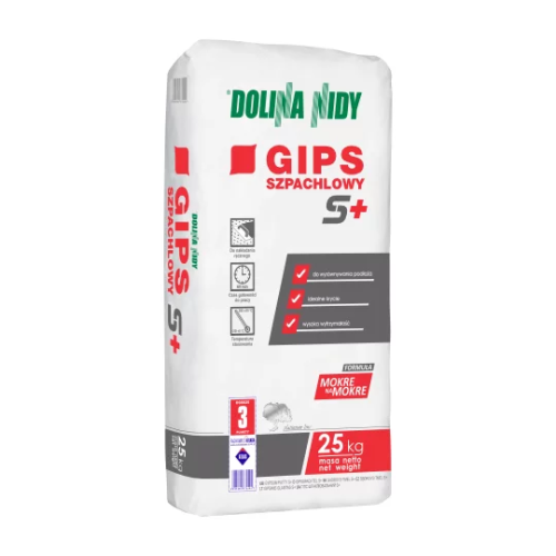 GIPS SZPACHLOWY S+  KREMOWY 25KG  DOLINA NIDY