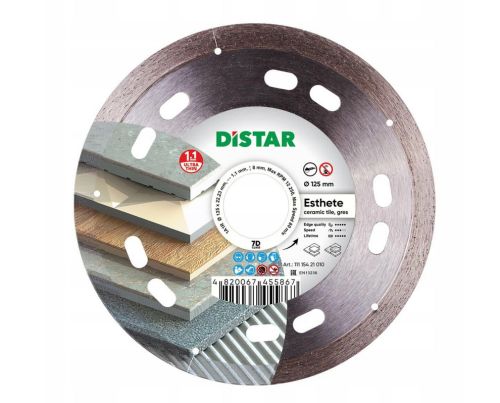 DISTAR TARCZA DIAMENTOWA ESTHETE 125X1,1X8X22,23