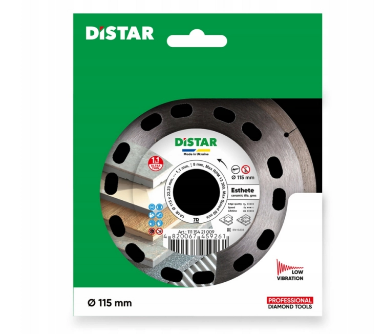 DISTAR TARCZA DIAMENTOWA ESTHETE 115X1,1X8X22,23
