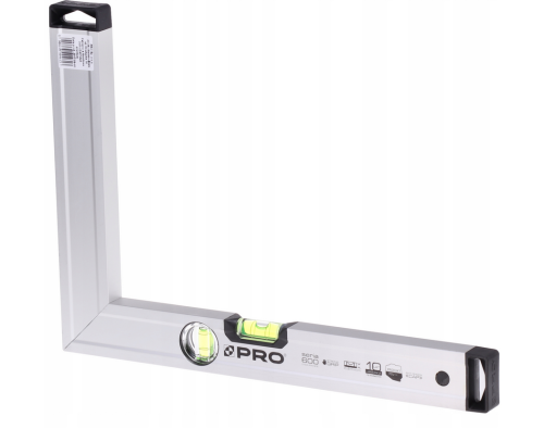 KĄTOWNIK PRO 30x40 Cm ANODOWANA ZE WSKAŹNIKAMI POZIOMU I PIONU WZMOCNIONA