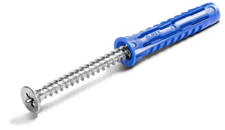 4ALL KOŁEK UNIWERSALNY 8x65 mm Z WKRĘTEM 5,0x80 mm WOREK FOLIOWY 6 SZT RAWLPLUG