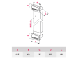 ZESTAW TV 55X110 Z KANAŁEM 2X50CM  KPTVZ55-2 AWENTA