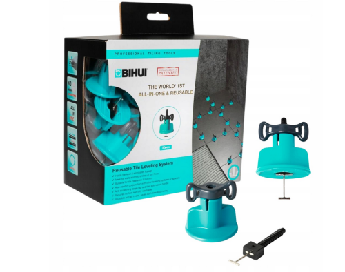 BIHUI SYSTEM DO POZIOMOWANIA PŁYTEK WIELOKROTNEGO UŻYTKU 50SZT  TSL50