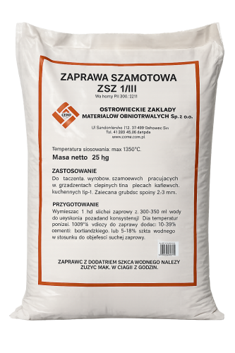 ZAPRAWA SZAMOTOWA 25KG