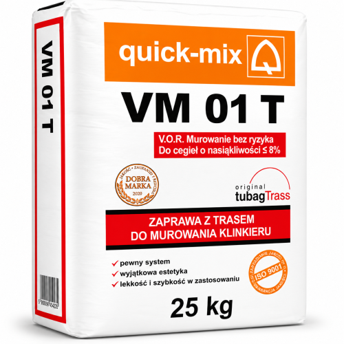 QUICK-MIX Zaprawa do Klinkieru z Trasem Grafitowa VM01T 25kg