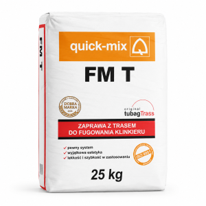 QUICK-MIX Zaprawa z trasem do fugowania klinkieru Grafitowa FMT 25kg