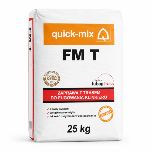 QUICK-MIX Zaprawa z trasem do fugowania klinkieru Grafitowa FMT 25kg