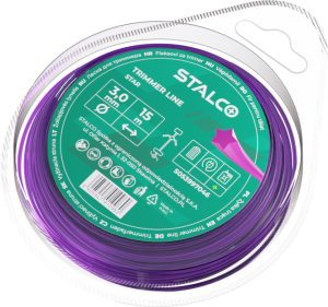 STALCO PERFECT Żyłka do Kosy Star 3,0 mm × 15 m Gwiazdka S053997046