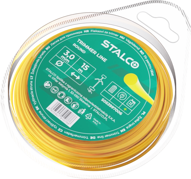 STALCO PERFECT Żyłka do Kosy Round 3,0 mm × 15 m Okrągła S053997006