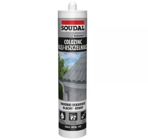 SOUDAL Colozinc Klej do Blach Dachowych 290 ml Bezbarwny Hybrydowy
