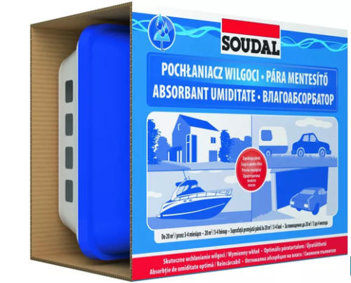 SOUDAL Pochłaniacz Wilgoci 450 g Osuszacz Powietrza z Wkładem