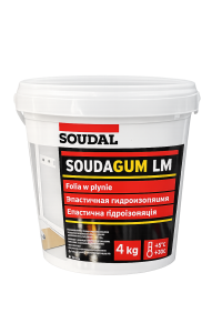 SOUDAL SOUDAGUM LM Folia w Płynie 4 kg Elastyczna Hydroizolacja