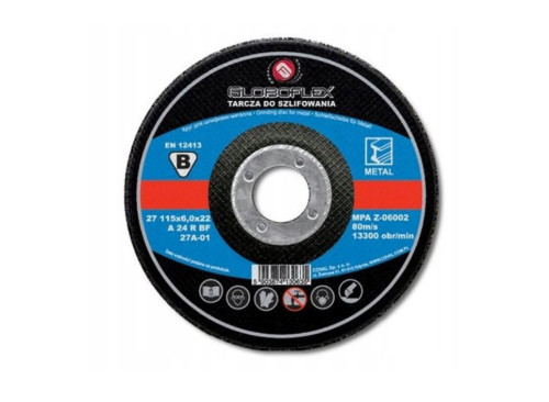 GLOBOFLEX Tarcza do Szlifowania Metalu 230 × 6,8 × 22,2 mm 27A-05