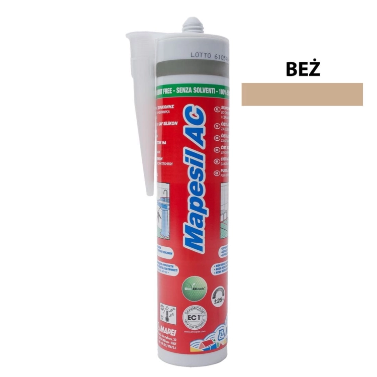 132 SILIKON BEŻOWY 310ML MAPEI
