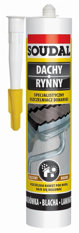 SPECJALISTYCZNY USZCZELNIACZ DEKARSKI BRĄZ 280ML SOUDAL