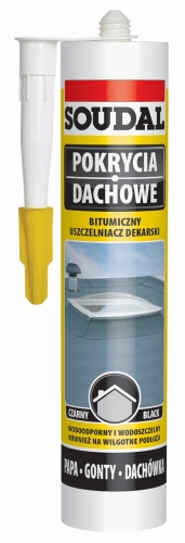 USZCZELNIACZ DEKARSKI BITUMICZNY CZARNY 280ML SOUDAL