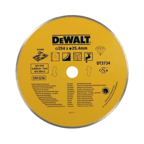 TARCZA DIAMENTOWA 250MM 25,4MM DO PORCELANY I KAMIENIA D24000 DEWALT