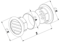 KRATKA FI 40 SREBRNA MINI-AWENT T71MS AWENTA