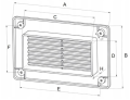 OSŁONA KANAŁU PŁASKIEGO 75X150 BRĄZ KP75-30BR AWENTA